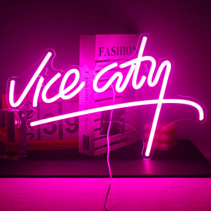 Pink Neon Sign for Home Bar Decoration