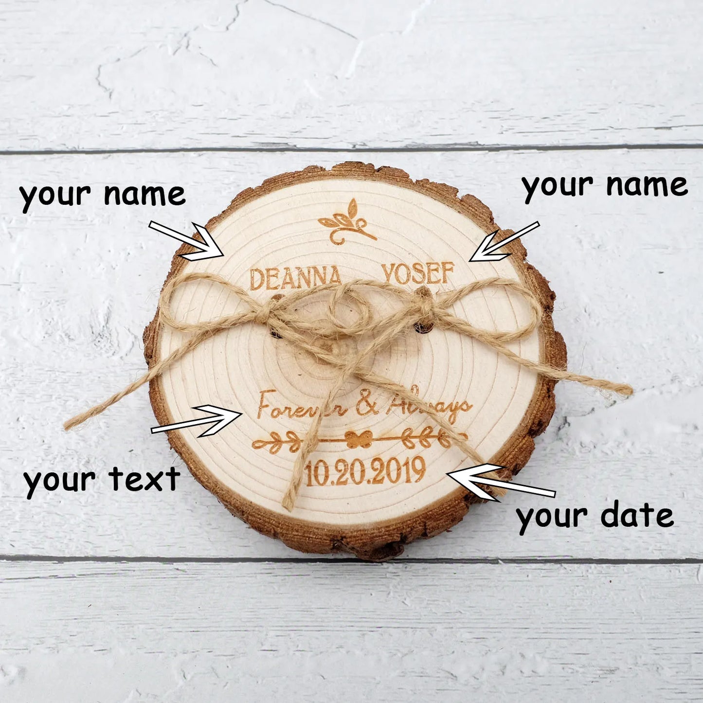 Personalized Wood Ring Holder