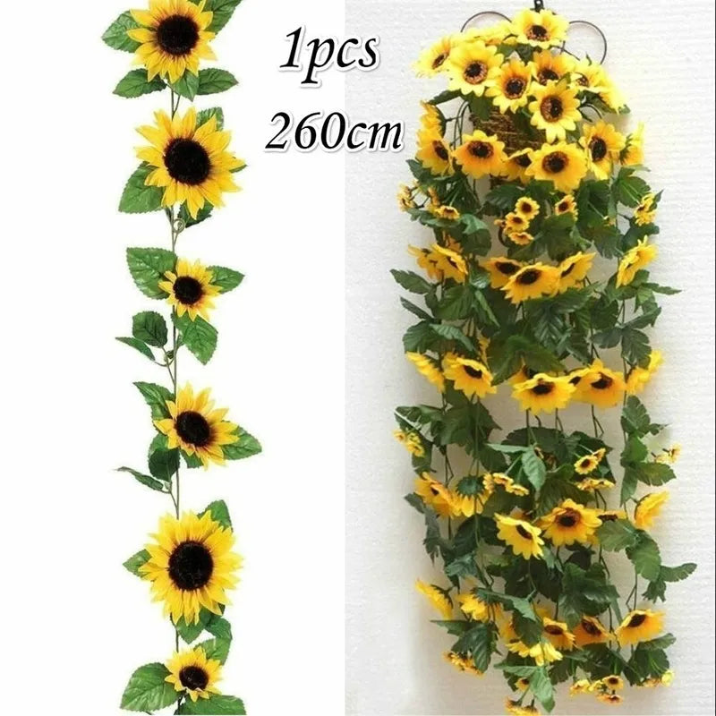 Artificial Yellow Sunflower Garland