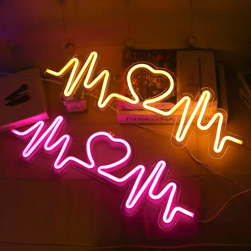 Heartbeat Neon Sign LED Light