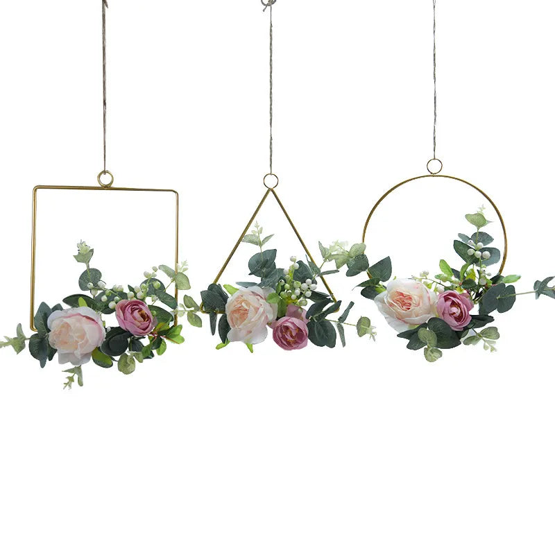 Metal Ring Hoop Wreath Garland