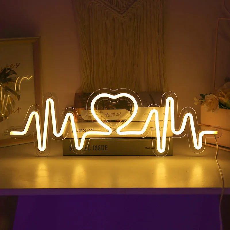 Heartbeat Neon Sign LED Light