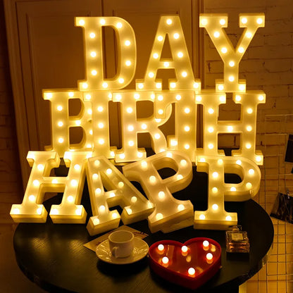 Decorative Letters Alphabet Letter LED Lights