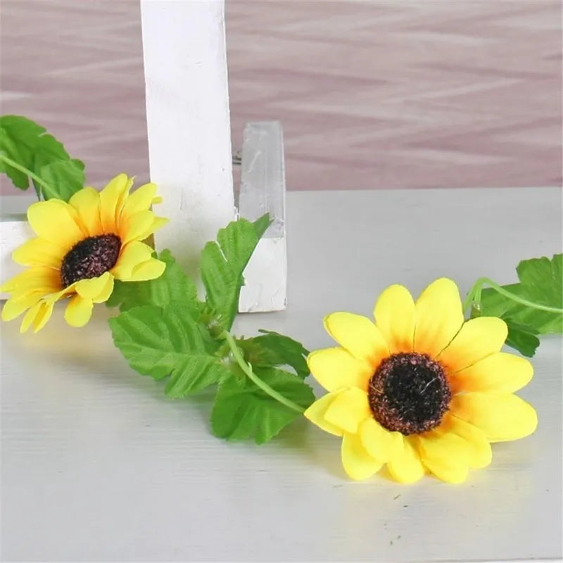 Artificial Yellow Sunflower Garland