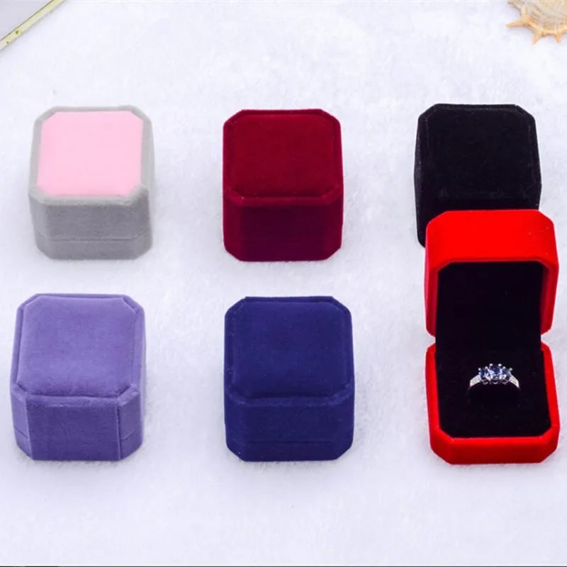 Velvet Ring Holder Boxes