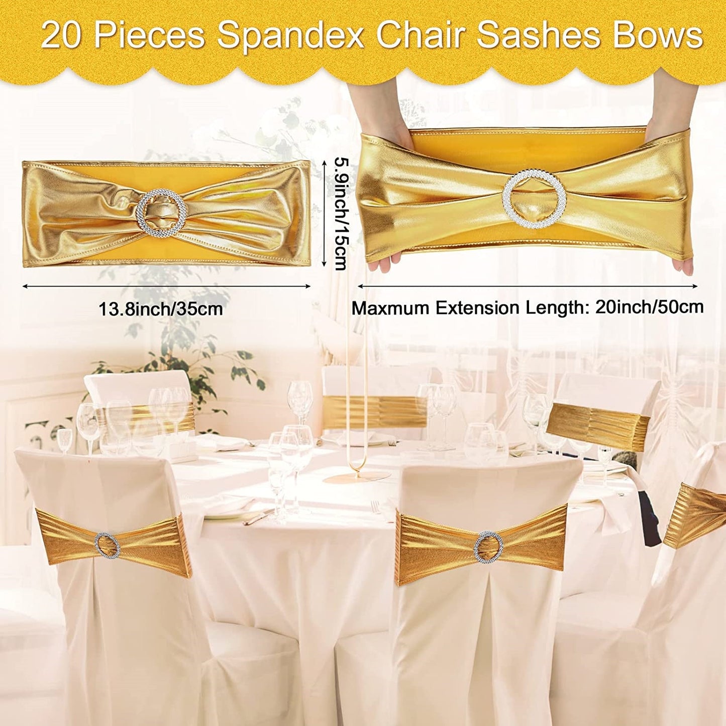 Spandex Chair Sashes with Buckle