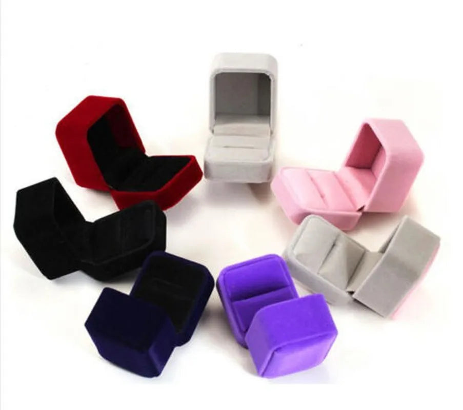 Velvet Ring Holder Boxes