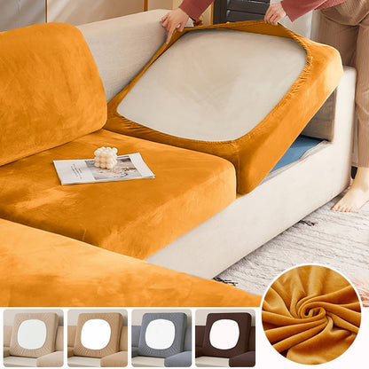 Elastic Velvet Sofa Seat