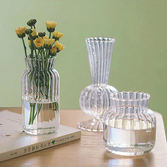 Nordic Glass Flower Vase Ins Flower Bottle