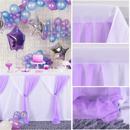 Solid Color Tutu Table Skirt