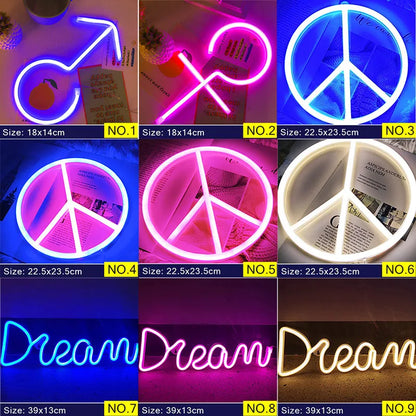 LED Neon Night Light Art