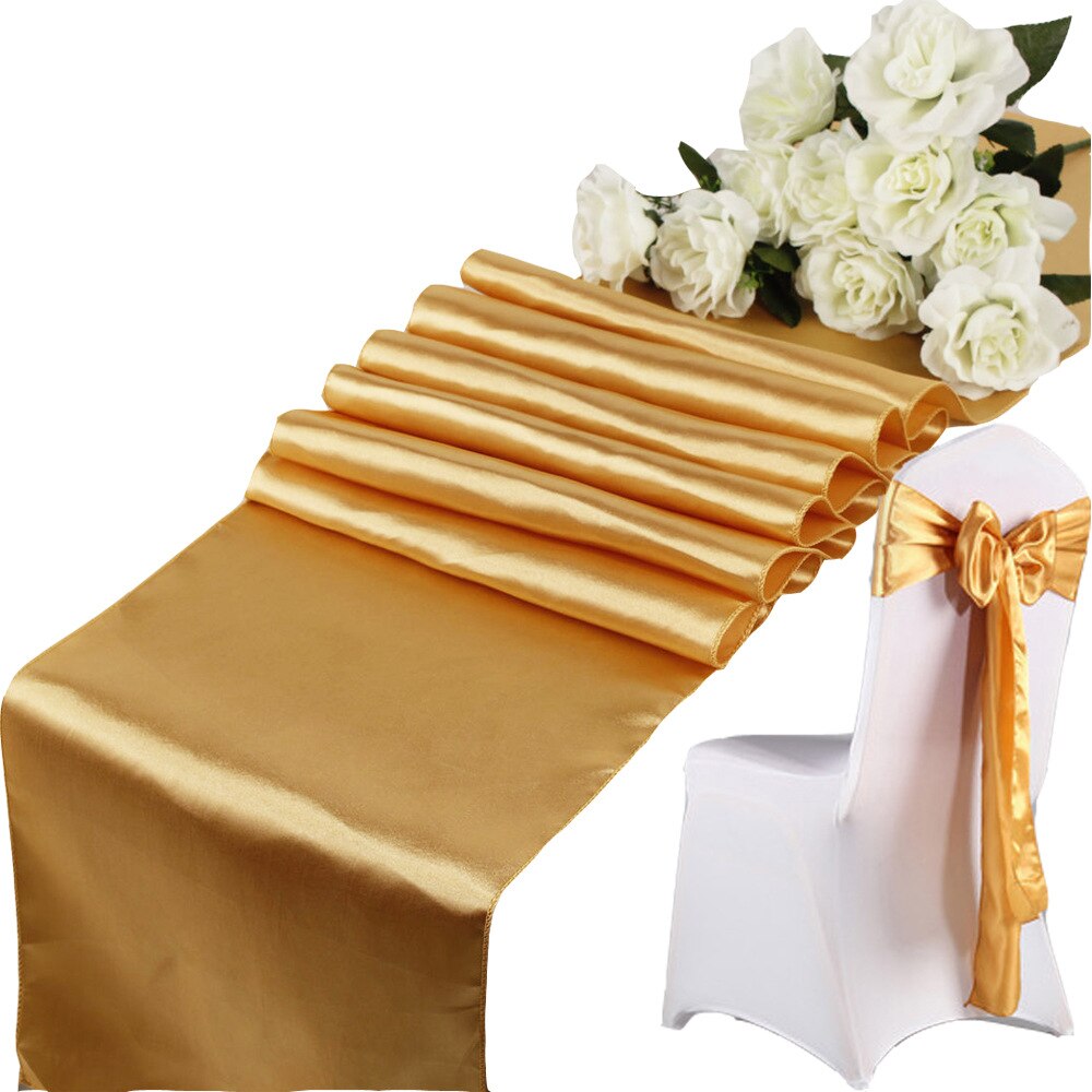 Wedding Banquet Satin Table Runner Cloth