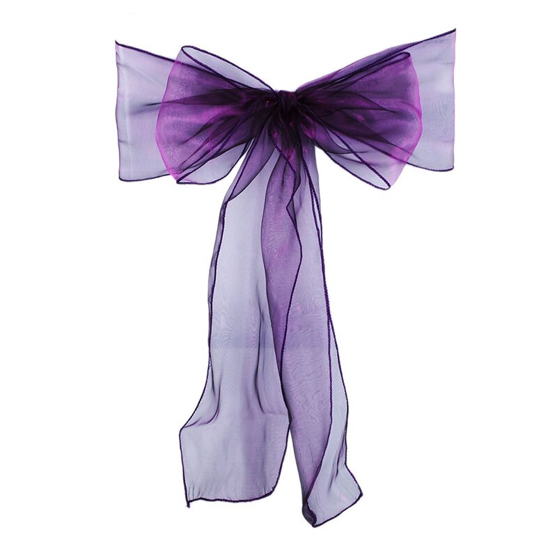 High Quality Organza Chair Sash Bow