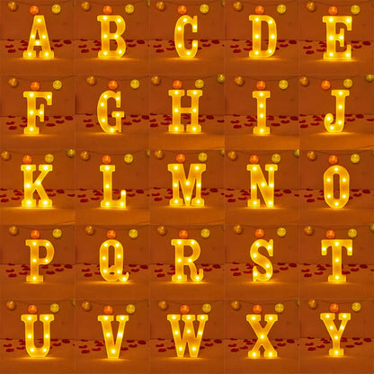 Wedding Alphabet LED Light