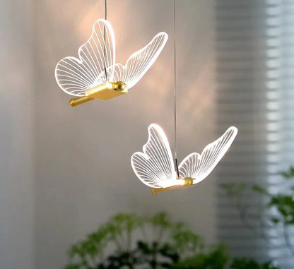 Modern LED Acrylic Butterfly Pendant Lights