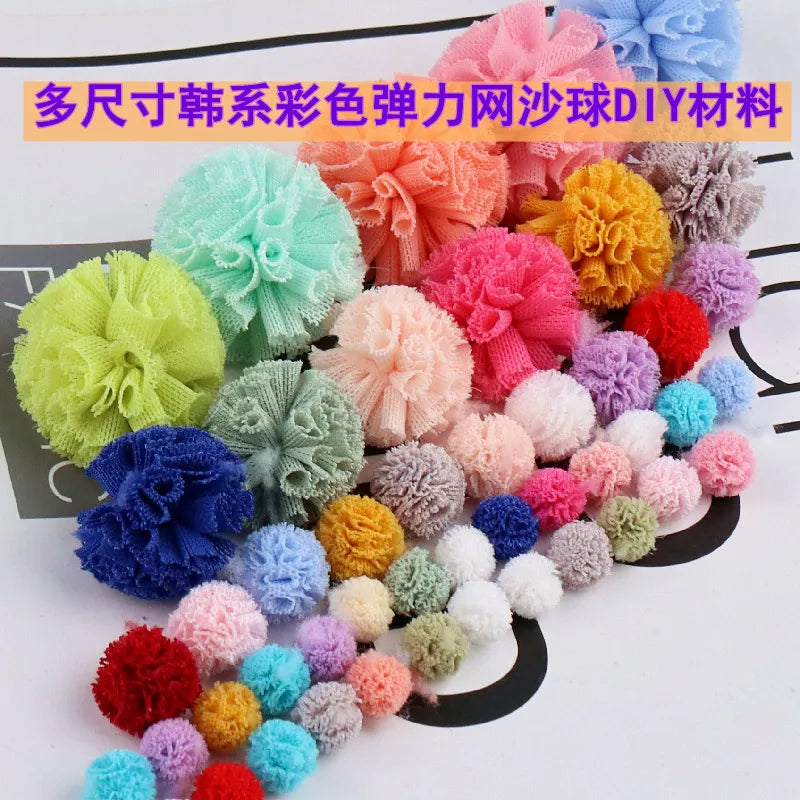 Pom Elastic Flowers Balls