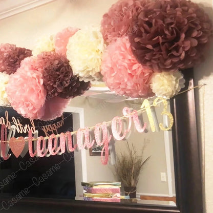 Hanging Flower Pompom