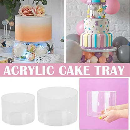 1PCS Clear Acrylic Cake Display Board