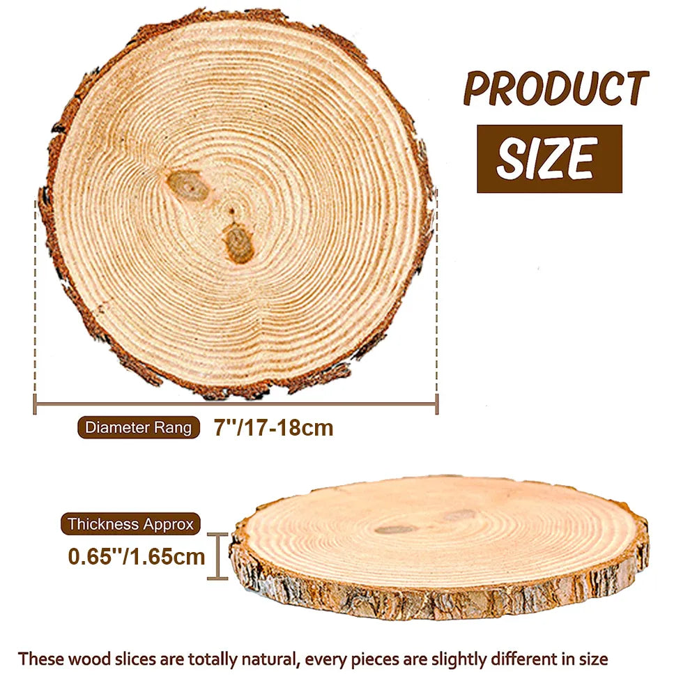 Natural Pine Round Wood Tree Bark