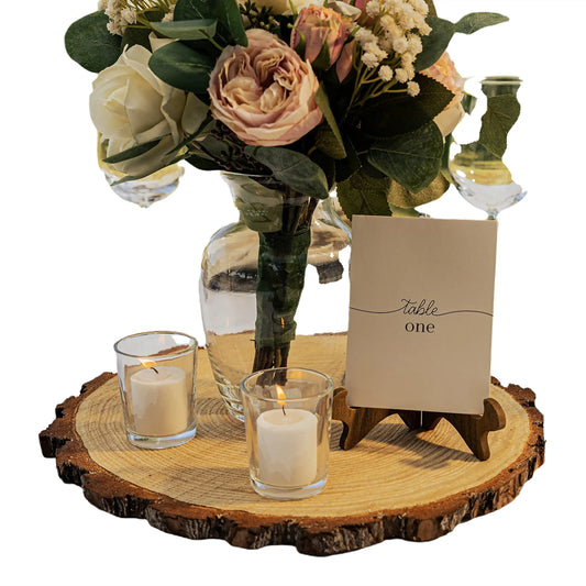 Natural Wood Slabs for Party Wedding Centerpiece