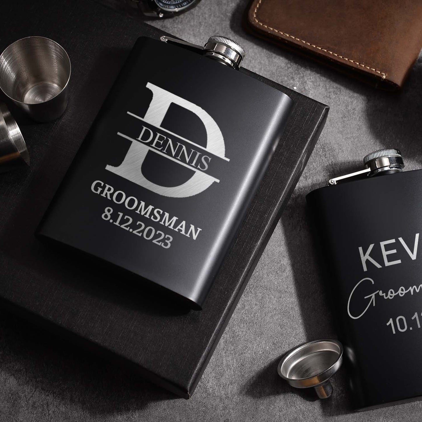 Stainless Steel Hip Flask Gift Box