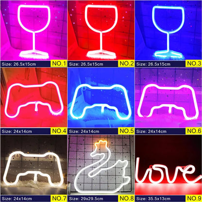 LED Neon Night Light Art