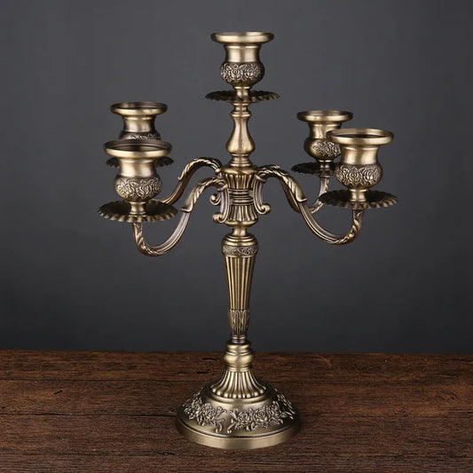 Bronze Candelabra Candle Holders