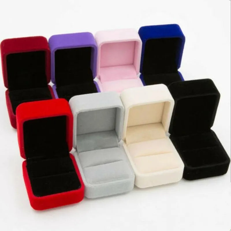 Velvet Ring Holder Boxes