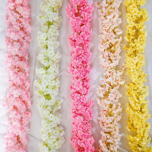 Silk Artificial Blossom Wall Hanging Decoration