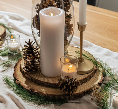 Natural Wood Slabs for Party Wedding Centerpiece